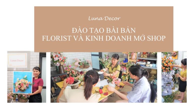 dạy cắm hoa mở shop